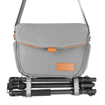 Veo City S30 GY - Bolsa gris para mirrorless y objetivos, con trípode de viaje