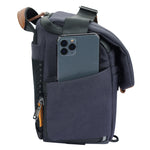 Veo City S36 NV - Bolsa azul marino para DSLR y objetivos, bolsillo lateral con móvil