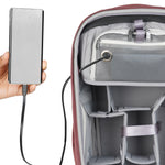 Veo Metro B25L MG mochila color magenta con pasacables para cargador