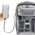 Veo Metro B30L BK mochila negra con pasacables para cargador