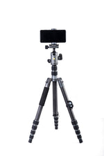 Móvil sobre trípode abierto y columna extendida Vanguard Veo 3GO 265HCB