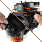 Posiciones de la rótula del trípode Vanguard Espod CX 234P