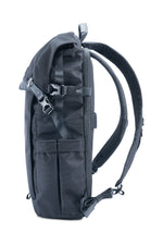 Mochila de fotógrafo negra Vanguard Veo GO 46M BK, lateral izquierdo