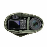 Compartimento de cámara con la cámara de la mochila para cámara azul Vanguard Veo Travel 41BL