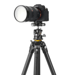 Trípode Alta Pro 3 263ALBPS con cámara DSLR