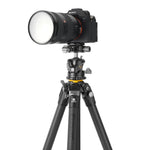 Trípode Alta Pro 3 263CLBPS con cámara DSLR