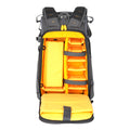 Mochila de cámara Alta Sky 52, abierta