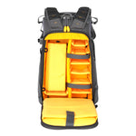 Mochila de cámara Alta Sky 52, abierta