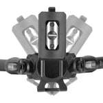 Vista lateral del Equalizer 2 A montado en rifle con anilla portafusil