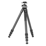 Veo 5XT 304CLBS - Trípode de viaje de carbono, rótula de bola de doble eje