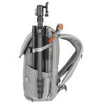Veo City B37 GY - Mochila gris para mirrorless y objetivos, con trípode de viaje