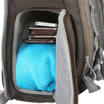 Objetos en la bandolera fotográfica marrón Vanguard Sedona 43KG