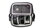 Bolso para cámara DSLR Veo Select 28S BK con cámara DSLR y objetivos