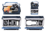 Configuraciones de cámara de la mochila fotográfica azul Vanguard Veo Range 41M NV