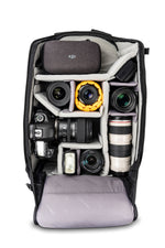 Mochila de foto para cámara Veo Select 48BF BK con equipo de cámara