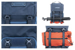 Enganche frontal de la mochila fotográfica azul Vanguard Veo Range 48NV