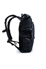 Mochila para equipo fotográfico roll-top Veo Select 43RB BK, lateral 2
