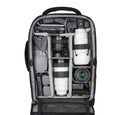 Trolley fotográfico grande Veo Select 59T BK con equipo DSLR