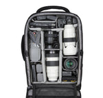 Trolley fotográfico grande Veo Select 59T BK con equipo DSLR