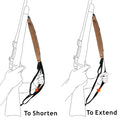 Colocación de la correa de rifle Vanguard Hugger 310C