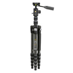 Veo 3T 265HCBP Trípode de carbono para fotografia y vídeo con altura extra 170cm. Tiene 5 secciones con cierres optimizados para mayor estabilidad. Carga hasta 12kg. Plegado