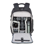 Mochila de foto táctica Veo Range T37M BK con cámara interior y telescopio