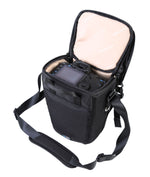 Bolsa para cámara Veo GO 15Z Bk,  con cámara dentro, vista superior