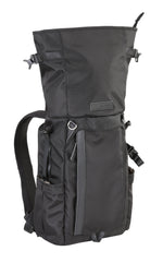 Mochila de foto Veo GO 37M BK, roll-top abierto