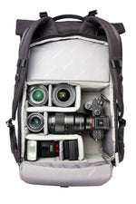 Cámara sin espejo en la mochila de foto negra Vanguard Veo Flex 47M BK