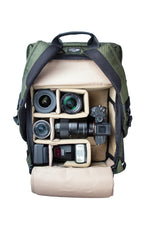 Configuración para cámara évil de la mochila y maletín verde Vanguard Veo Select 45M GR