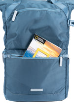 Bolsillo inferior de la mochila para cámara azul Vanguard Veo Flex 43M BL