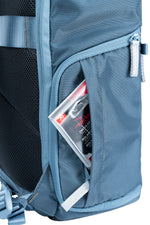 Bolsillo lateral de la mochila para cámara azul Vanguard Veo Flex 43M BL