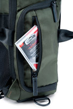 Bolsillo lateral de la mochila y maletín verde Vanguard Veo Select 45M GR