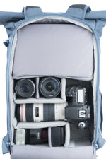 Cámara réflex en la mochila de foto azul Vanguard Veo Flex 47M BL